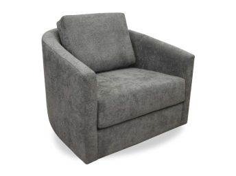 Brandon Grey Swivel Chair and a Half