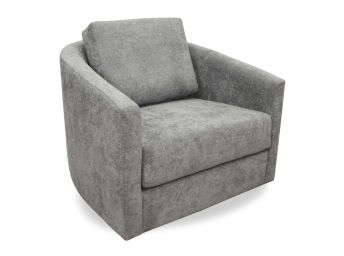 Naples Silver Swivel Chair and a Half