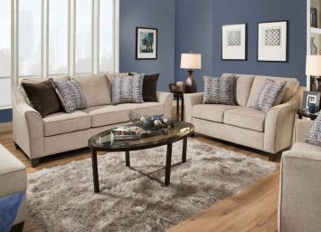 Alamo Taupe Sofa & Loveseat - 4330TA20