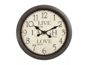 Antique Brown 16" Diameter Wall Clock - 9085AB00