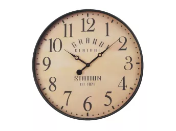 Antique Brown 20" Diameter Wall Clock - 9053AB00