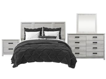 Aurora Oak 4-Piece Bedroom Set - 0630AO40