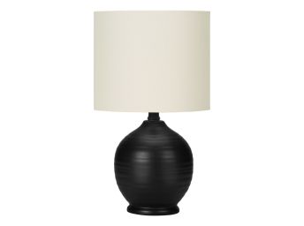 Black Ceramic 17" Table Lamp - 9739BC15