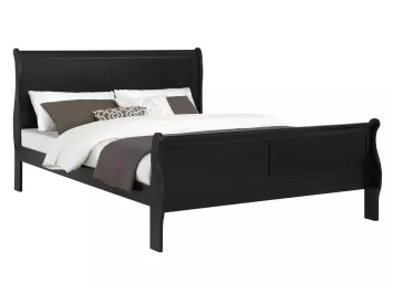 Black Louis Philip King Bed Only - 0395BK3K