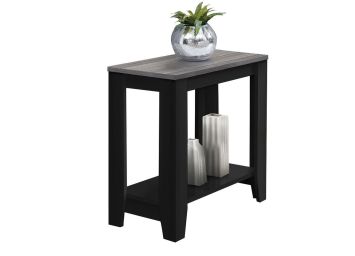 Black w/Grey Top Chair Side Table - 3134BG00