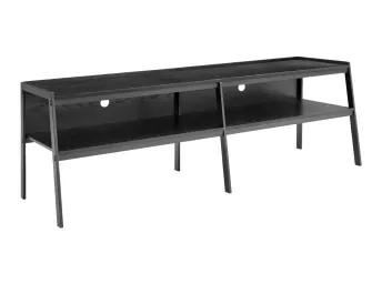 Black Wood Grain 72" TV Console - 2535BK00