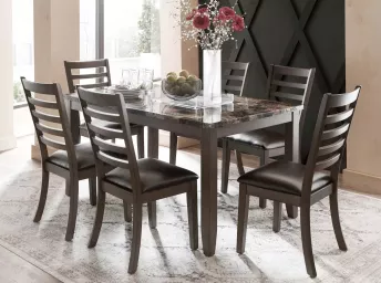 Brandon Brown 7-Piece Dinette Set - 6075BR70
