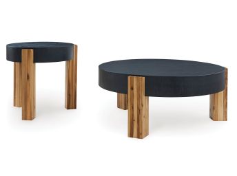 Breenmore Black 2-Piece Table Set - 0322BB20