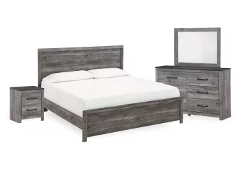 Bronyan Gray 6-Piece King Bedroom Set - 1290BG6K