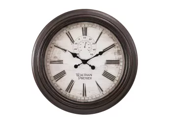 Brown 20" Diameter Wall Clock - 9040BR00