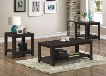 Cappuccino 3Pc Table Set - 7990CA30
