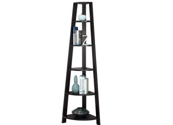 Cappuccino 72" Corner Accent Etagere - 2495CA00