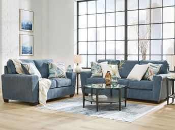 Cashton Blue Sofa and Loveseat Set - 4060CB20
