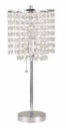 Chrome Rain Drop Table Lamp - 6213CH15