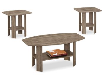 Dark Taupe 3-Piece Table Set - 7927DT30