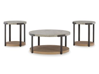 Darthurst Light Brown 3-Piece Table Set - 0383DB30