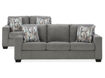 Deltona Graphite Sofa and Loveseat Set - 5120DG20