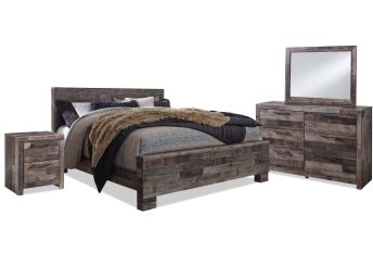 Derekson Gray 6-Piece King Bedroom Set - 0200DG6K