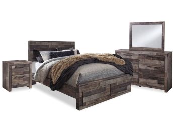 Derekson Gray 7-Piece Queen Storage Bedroom Set - 0200DG7Q