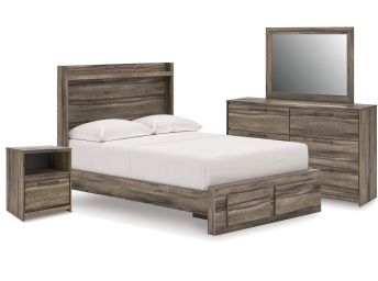 Elbrim Brown 7-Piece Full Storage Bedroom - 2005EB7F