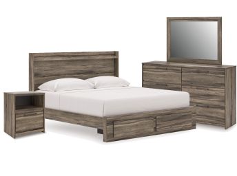 Elbrim Brown 7-Piece King Storage Bedroom - 2005EB7K