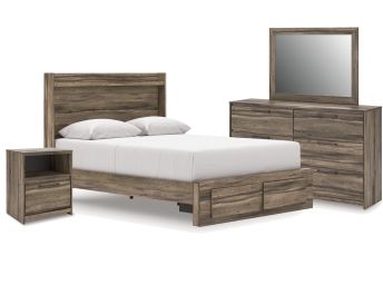 Elbrim Brown 7-Piece Queen Storage Bedroom - 2005EB7Q