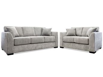 Fairytale Grey Sofa & Loveseat Set - 2303FG20