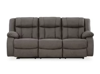 First Base Gunmetal Reclining Sofa - 6880FG03