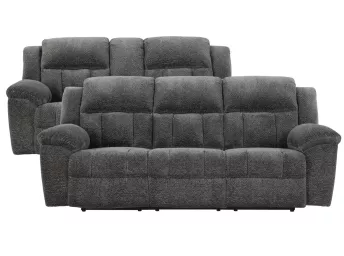 Frohn Graphite Motion Sofa & Loveseat Set - 3740FG20