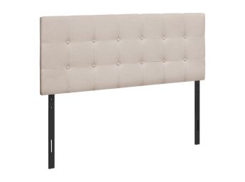 Full Beige Linen Headboard - 6004BLF3