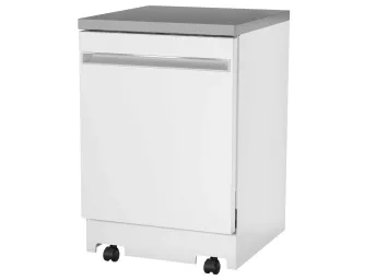 GE 24" White Portable Dishwasher - GEDISH24