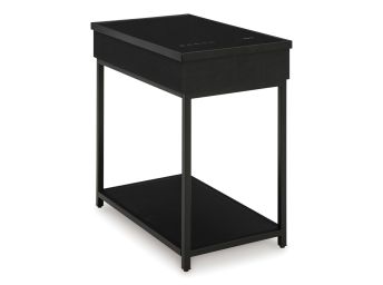 Gemmet Black Accent Table with Speaker - 4000GB00