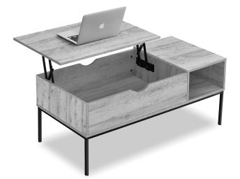 Grey/Black 42 inch Lift Top Coffee Table - 3805GB01