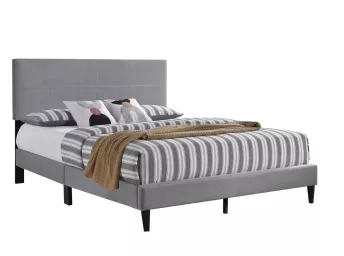 Grey Queen Platform Bed - 2105GY3Q