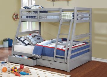 Grey Twin/Full Bunk Bed - 2700GY2F