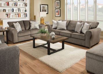 Harlow Ash Sofa & Loveseat - 1657HA20