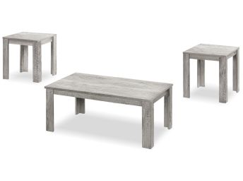 Industrial Grey 3-Piece Table Set  - 7860GY30