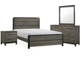 Langley Grey 6 Piece King Bedroom Set - 0340LG6K