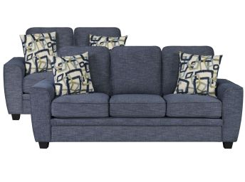 Leena Retreat Denim Sofa & Loveseat Set - 0040LD20