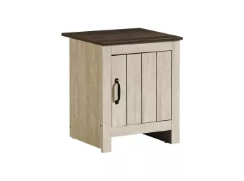 Light Biege 22" 1 Door Accent Table - 2509LB00