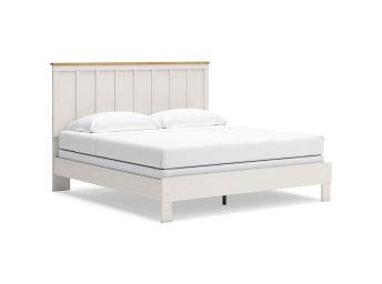 Linnocreek White King Panel Bed - 3340LW3K