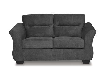 Miravel Gunmetal Loveseat - 4620MG02