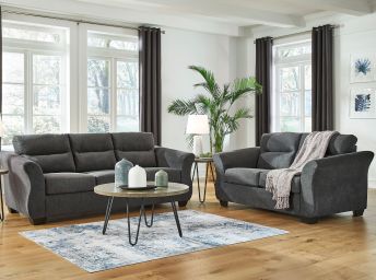 Miravel Gunmetal Sofa/Loveseat set - 4620MG20