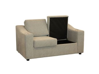 Planet Anthracite Loveseat with Storage - 2570PA02
