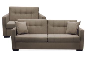 Pony Slate Storage Sofa/Loveseat Set - 2370PS20