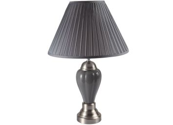 Porcelain Grey/Brushed Nickel  Lamp - 6115GR15