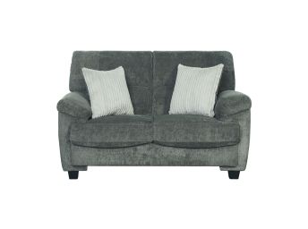 Rosen Pewter Cord Loveseat - 1070RP02