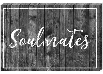 Soulmates Black 24x36 Script Print - SF992436