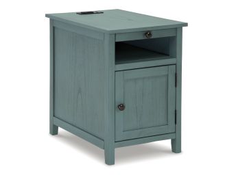 Treytown Teal Chairside Table - 0300TE00