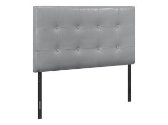 Twin Grey Leather Look Headboard - 6001GYT3